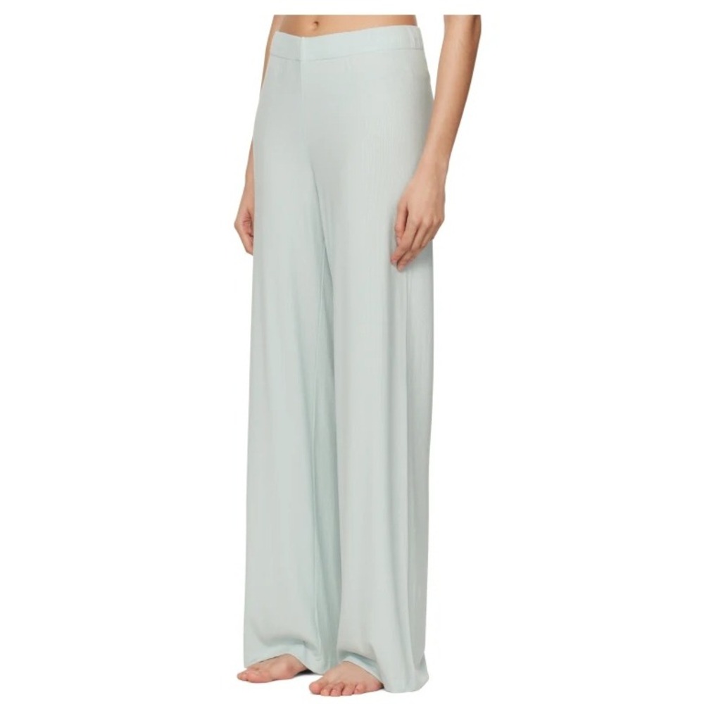 Skims Soft Lounge Rib Set AP-SET-0600 Frost XS Blue Pajama Top Pants Loungewear - Picture 2 of 4
